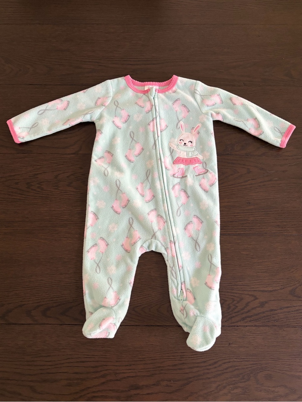 Koala Baby Ice Skating Fleece Footed Pajamas (3-6M)